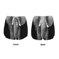 thumbnail image 5 of Lsque Indian Elephant Printed Women's Running Shorts with Liner Pockets,Elastic Quick Dry Workout Athletic Gym Yoga Shorts,Womens High Waist Shorts-, 5 of 9