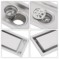 thumbnail image 4 of Xianers Linear Shower Floor Drain Stripe Pattern Grate with Hair Strainer, 4 of 9
