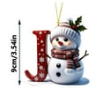 thumbnail image 2 of Adornos Navideños con Letras 2025, Colgante de Ciervo Navideño, Decoración de Madera para Mesa, Adornos Personalizados, 2 of 6