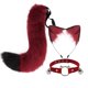 thumbnail image 1 of Diadema con orejas de gato de imitación hecha a mano, accesorios de cola de zorro, conjunto de orejas de bestia secundarias, collar con horquilla, 1 of 5