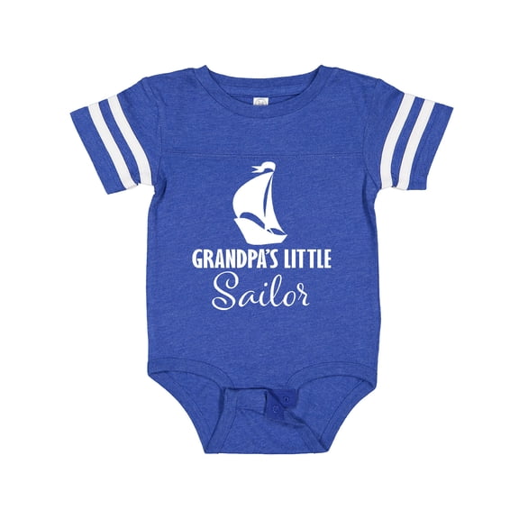 Inktastic Grandpas Little Sailor Grandchild Sailing Boys Baby Bodysuit