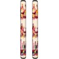 thumbnail image 2 of NETILGEN 2 Pieces Refrigerator Door Handle Covers Set, Non-Slip Kitchen Appliance Fridge Dishwashers Microwave Door Handle Covers Grape Wine Pattern, 2 of 6