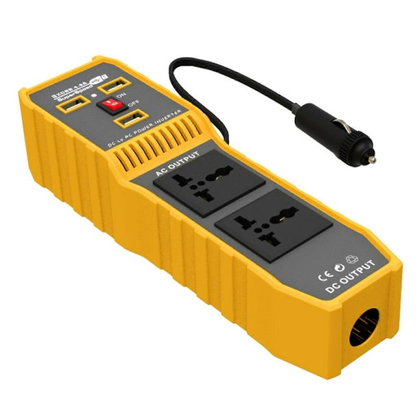 400W Car Power Inverter High Frequency Modified Sine Inverter DC 12V to AC 220V Converter with 3 USB Port 2 AC Socket Cigarette Lighter
