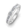 thumbnail image 3 of Certified 3/4 Carat TW Diamond Channel Set Wedding Band in 10k White Gold (F-G, I2-I3), 3 of 6