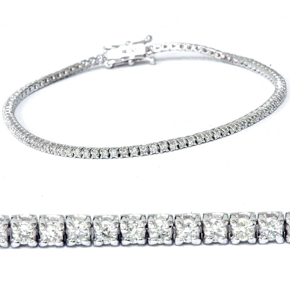 G SI 1ct Lab Created Diamond Tennis Bracelet 18K White Gold 7 G SI 1ct Lab Created Diamond Tennis Bracelet 18K White Gold 7