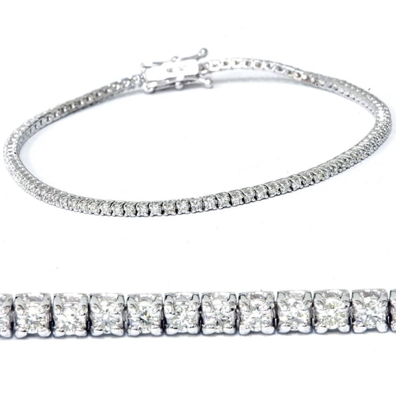 Pompeii 2ct Diamond Tennis Bracelet 14K White Gold 7" (G/H,I1)