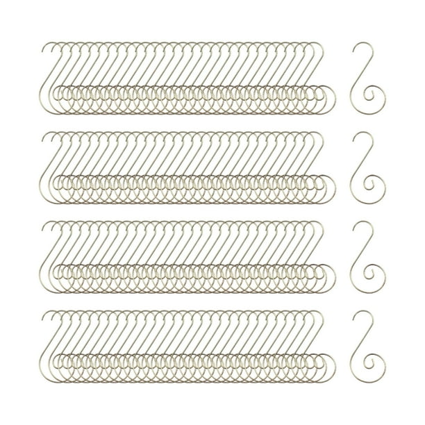 120 piezas de ganchos para adornos navideños, decoración navideña, festivales, multiusos, Navidad Oro