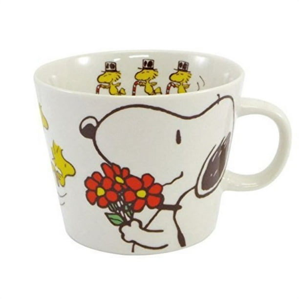 made in japan snoopy peanuts character large size mug cup thanks