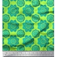 thumbnail image 1 of Soimoi polyester Crepe Fabric Floral Mandala Fabric Prints By Yard 42 Inch Wide, 1 of 3