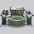 Sorbus Utensil Buffet Caddy Includes Napkin, Utensil, Plate Holder
