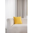 thumbnail image 3 of Fundas de almohada Dezene, color amarillo, 45 x 45 cm, paquete de 2 unidades, de terciopelo suave y acogedor, 3 of 6