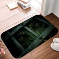 thumbnail image 5 of 1pc Green Creature Behind Bars Absorbent Non-Slip Bathroom Thickened Flannel Rug Decor,Soft,Quick Drying,Suitable For Indoor/outdoor Use,Bathrooms,Bedrooms,Kitchens,Terrace,Laundry Rooms,16"x24", 5 of 9