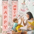 thumbnail image 5 of Happy Mother's Day Banner - Elegant Outdoor and Indoor Decorations - for Mother's Day Celebrations Couplets Design Oxford Cloth Earth Tones Party Supplies, 5 of 7