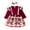 Brick Red, variant on TOOYOU Girls Romper Baby Strip Long Sleeve Triangle Dress Baby Bow Suspenders Skirt Flower Suit Skirt Girls Princess Dress Romper Leisure Playsuit Bodysuits For Toddler ,Size 9-12 Months Brick Red