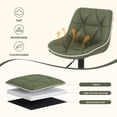thumbnail image 4 of Set of 2 Adjustable Swivel Bar Stools in Modern Design with Comfortable Upholstered Seat and Durable Metal Frame, 4 of 8