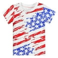 thumbnail image 2 of MUXiin Boys Patriotic Shirts American Flag T-Shirt 4th of July Short Sleeve USA Memorial Day Tee Tops,Red 4-5 Years, 2 of 3