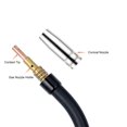 thumbnail image 3 of BTOER MB15 15AK MIG Welding Contact Tip 0.6mm/0.8mm/0.9mm/1.0mm/1.2mm Protective Nozzle For Rilon Riland Jasic Welding-Tool Accessory, 3 of 9