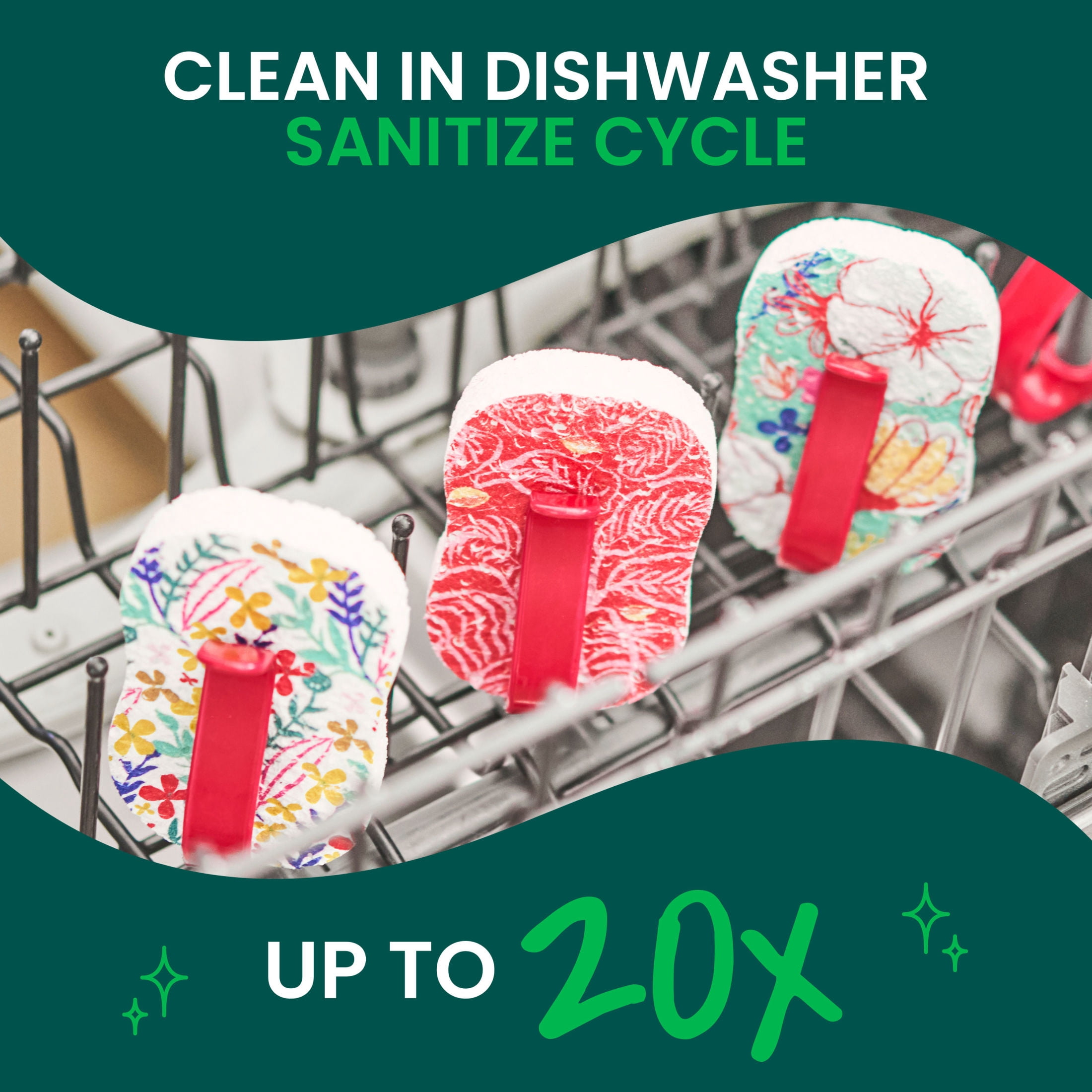 (3 pack) Scotch-Brite Pop Up Sponges, Expands In Water, 3 Sponges