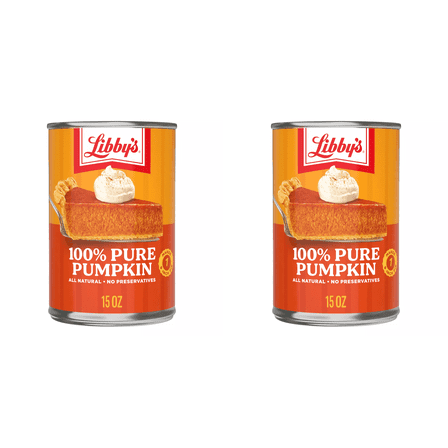 Libby's 100% Pure All-Natural Canned Pumpkin, 15 oz Pack of 2