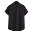thumbnail image 4 of LSLJS T-shirt pour Hommes Mode Décontractée Manches Courtes Col Montant Chemise Décontractée Manches Courtes Col Montant, 4 of 9