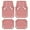 All Pink, variant on Heavy Duty Rubber Floor Mats, Red Aluminum Film Car Mats Set, Front and Rear Car Mats with Anti-Slip Backing, All Weather Protection, Trim-to-Fit for Automotive SUV, Sedan, Van