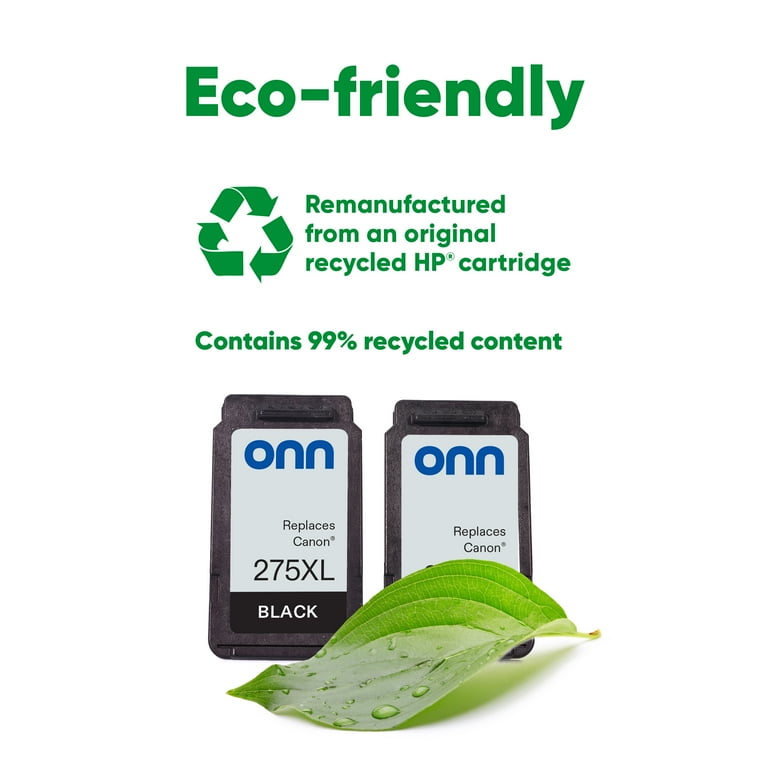 Free Shipping! Onn+ Remanufactured Canon PG-275XL CL-276XL High