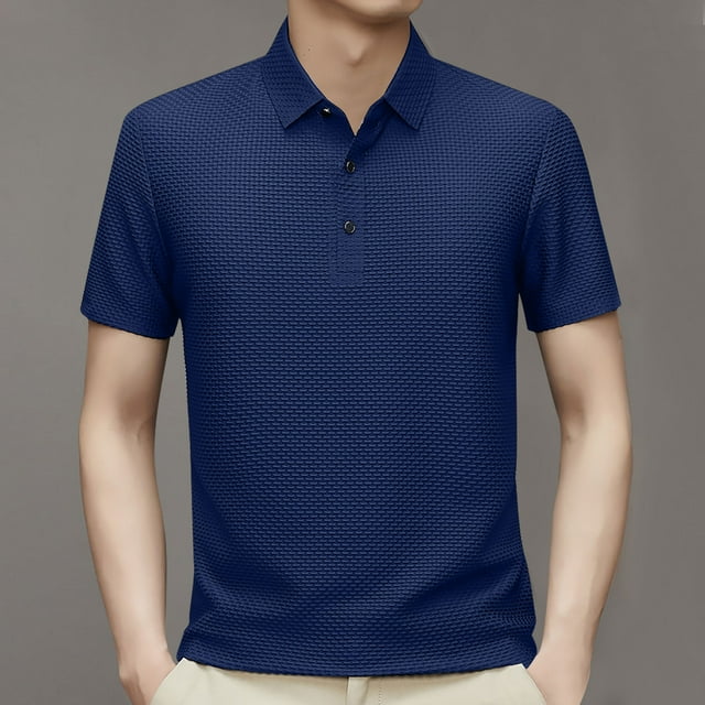 pstuiky camisetas camisas para hombre, Camisa informal holgada a rayas con botones y solapa para hombre camisas casuales para hombre s