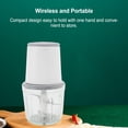 thumbnail image 3 of Maker 600ml Mini Food Processor Wireless Powerful Easy Cleaning Meat Grinder Small Electric Food Chopper for Vegetables Fruits, 3 of 7