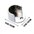thumbnail image 2 of Universal Closet Pole Socket Shower Rod Socket Zinc Alloy Closet Rod Bracket, 2 of 9