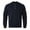 Navy, variant on Mens T-Shirt Polo Shirts Fashion Long Sleeved Round Neck Half High Neck Solid Color Button Male Clothes,Black,L