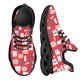 thumbnail image 1 of Zapatillas deportivas dentales ligeras con cordones y plataforma, con estampado dental médico, para correr al aire libre para mujer., 1 of 6