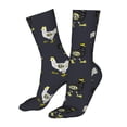 thumbnail image 5 of Uemuo Cartoon Rooster for 16in Socks, Cotton Socks Sports Socks Knee High Socks Comfortable Socks For Men, Women, 5 of 7