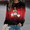 thumbnail image 2 of Japceit Chandails de Noël Aguichant pour Femmes Longs Chandails de Noël pour Femmes Chandail à Capuche Imprimé de Noël pour Femmes à Manches Longues à Col Rond Chandail Aguichant de Noël pour Femmes, 2 of 9