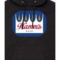 thumbnail image 3 of Hamm's - Rounded Logo - Men's Fleece Pullover Hoodie, 3 of 5