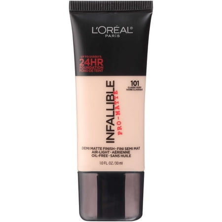 infallible foundation matte pro paris oreal ivory classic makeup walmart total concealer liquid loreal cosmetics oral oz fl correcting beige