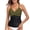 Army Green+Black, variant on Women's V Neckline Tankini Top Bathing Suits Ruched Swimwear