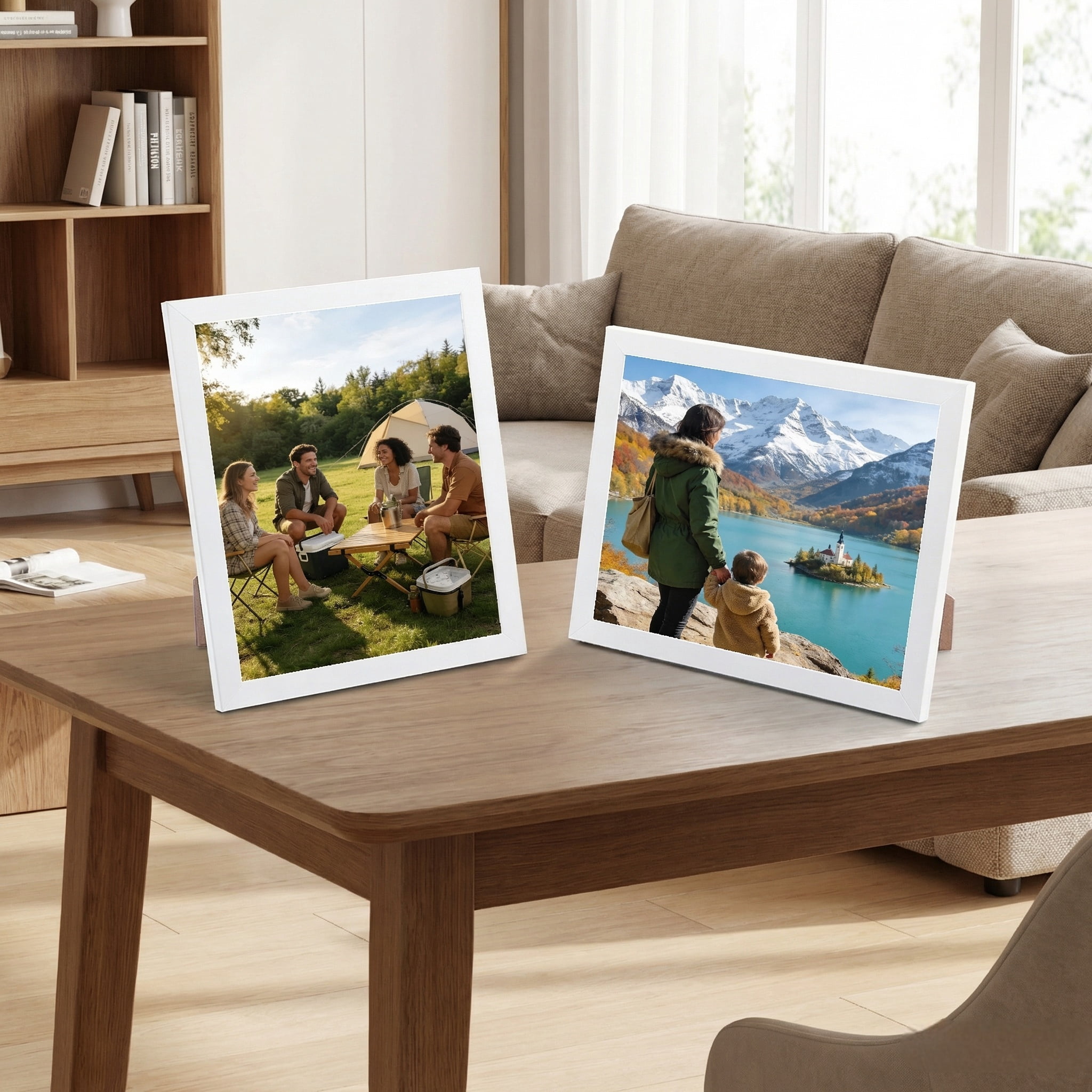 8x10 Picture Frames Set of 7, Classic Photo Frame for Wall and Tabletop Display