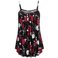 thumbnail image 3 of Women Summer Ladies Sleeveless Camis Printed Blouse Tops Clothes Tank Tops 3 Pack Top Women Black Girl Workout Too, 3 of 5