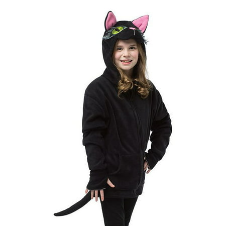 Black Cat Hoodie Costume