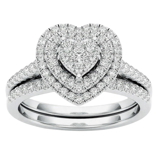 Fiudx Elegante Joyería de Moda Nupcial Circonita Diamante Elegante Boda