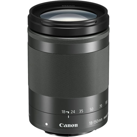 Canon - EOS M6 Mark II Mirrorless Camera with EF-M 18-150mm Lens and EVF-DC2 Viewfinder - Black