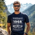 thumbnail image 3 of Vintage 1968 Limited Edition T-Shirt, Retro Birthday Shirt for Men, Perfect Gift for 1968 Birth Year, 3 of 4