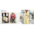 thumbnail image 6 of 2 Piece Lounge Sets for Women Matching Vacation Outfits Button Down Ribbed Cardigan Elastic Waist Skirt Sets, 6 of 7