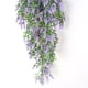thumbnail image 4 of Guirnalda de lavanda artificial simulación floral vid oficina en casa plástico flor falsa ratán, púrpura Eigraketly HA8324-01B, 4 of 6