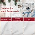 thumbnail image 7 of Ocean Christmas Valances for Windows, 54 x 18in, Winter Snowman Tree Coral Starfish Wood Rod Pocket Kitchen Valance Curtain Light Filtering Window Treatments for Living Room Bedroom, 1 Panel, 7 of 7