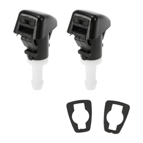 2pcs Front Windshield Washer Nozzles No.5303834AB/68024312AB for Jeep Patriot 2008-2013 Black White