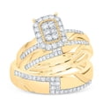 thumbnail image 3 of 14Kt Yellow Gold 3/4Ctw Natural Diamond Cn Fashion Emerald Trio Set, Womens Size: 5.5 / Mens Size: 9, 3 of 3