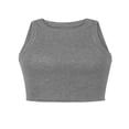 thumbnail image 1 of Playeras George para Mujer, Crop Healter Slim Jaspe Talla G, 1 of 4