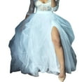 thumbnail image 1 of Femmes Taille Haute Tulle Tutu Robe Longue Jupe une Ligne de Mariage Partie Princesse Robes, 1 of 6