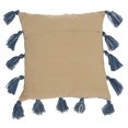 thumbnail image 2 of Mina Victory Life Styles Woven with Tassels Cotton Throw Pillow in Navy, 2 of 5